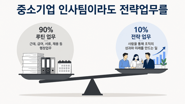 Cover Image for 중소기업 인사팀이라도 전략업무를